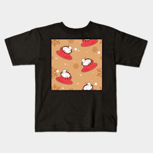 A Cup of Snow Pattern Kids T-Shirt